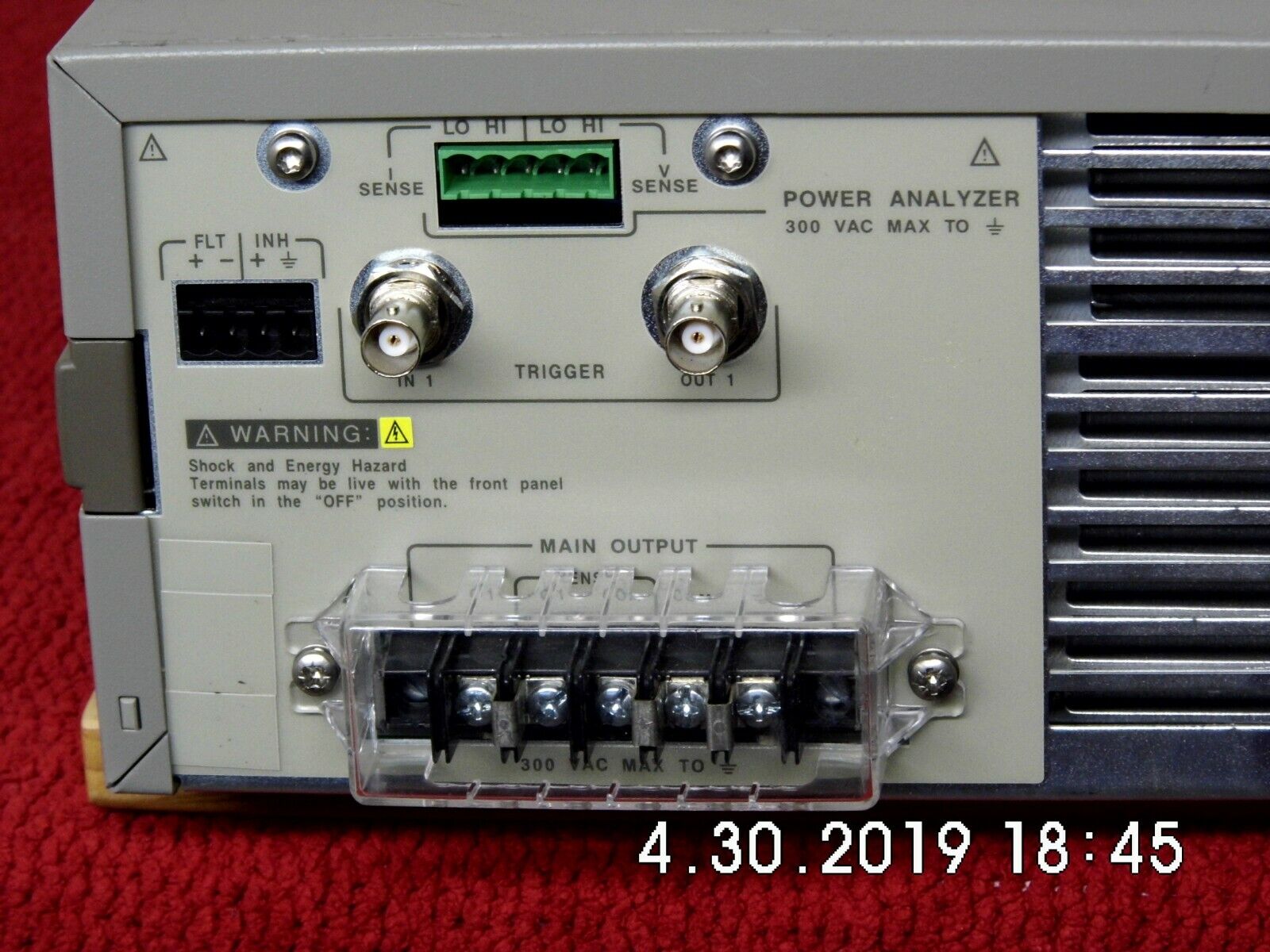 Agilent HP 6813B opt. 020 AC Power Source/Analyzer,1750VA,300V,13A Agilent HP 6813B opt. 020 AC Power Source/Analyzer,1750VA,300V,13A